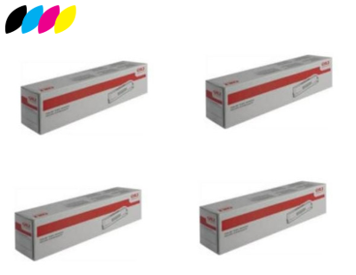 Original 4 Colour High Capacity Oki 4644310 Toner Cartridge Multipack 