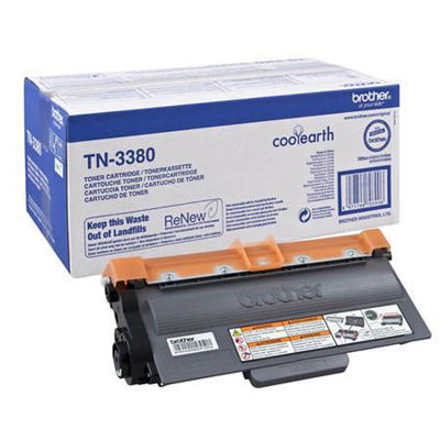 Original High Capacity Black Brother TN-3380 Toner Cartridge 